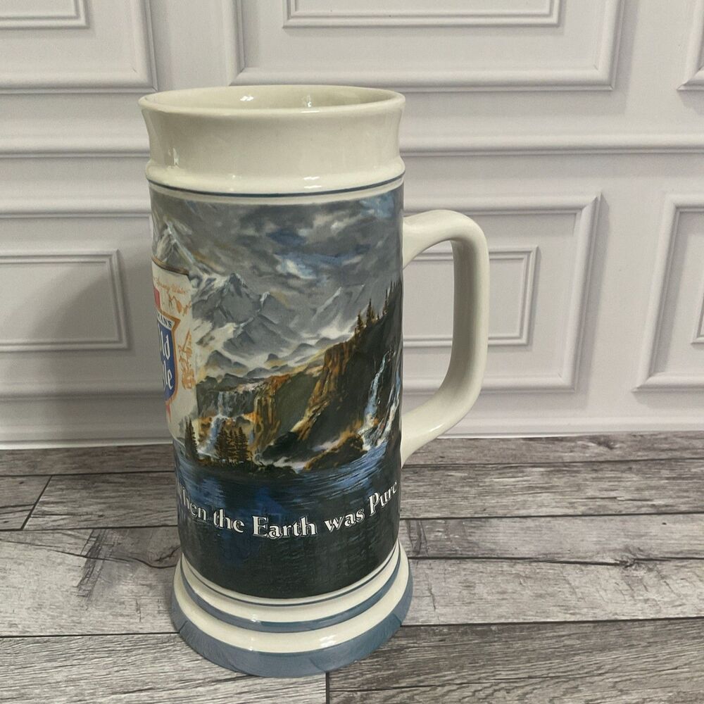 S•Vintage Heileman's Old Style Beer Stein mug Limited Edition 1985 Ceramart